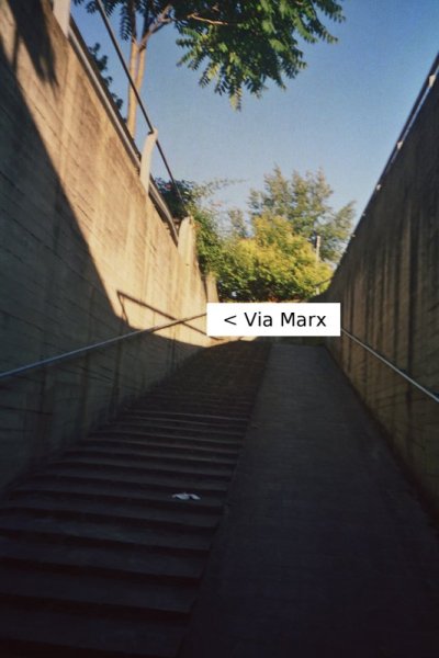 Foto sottopasso uscita via Marx